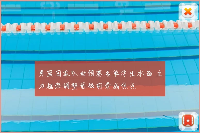 男篮国家队世预赛名单浮出水面 主力框架调整晋级前景成焦点