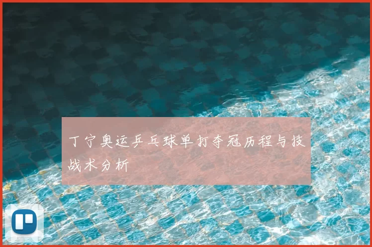 丁宁奥运乒乓球单打夺冠历程与技战术分析